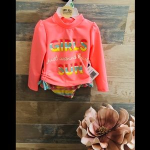 NWT Wetsuit Club Toddler baby girl Swimsuit